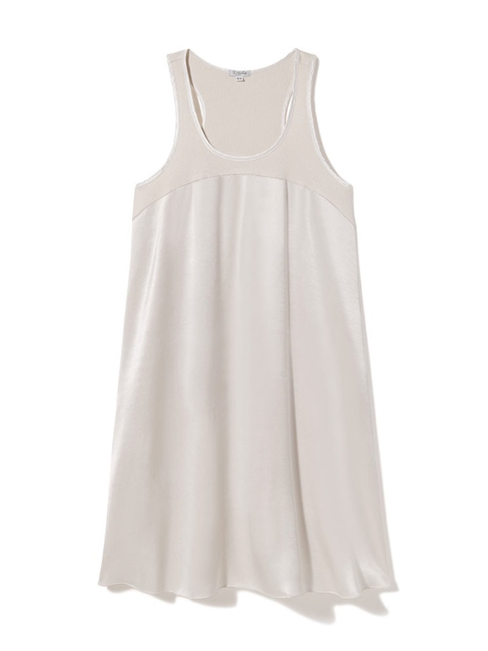 Women's Cream Tank Slip Nightdress